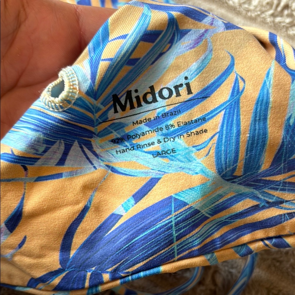 Tropical Print Mia Midori Bikini Top - Picture 2 of 3